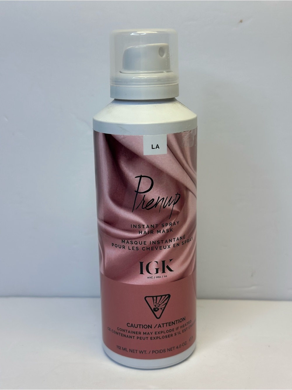 IGK PRENUP Spray Hair Mask Repairs Strengthens in 60 seconds 4 oz
